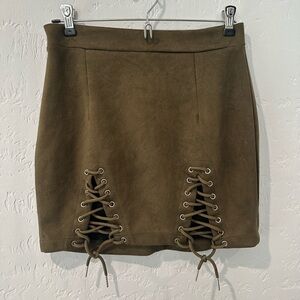 Cowgirl or Boho Skirt with Tie Front